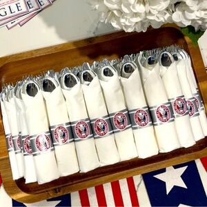 Eagle Scout Court of Honor Silver Plastic Silverware Set of 30